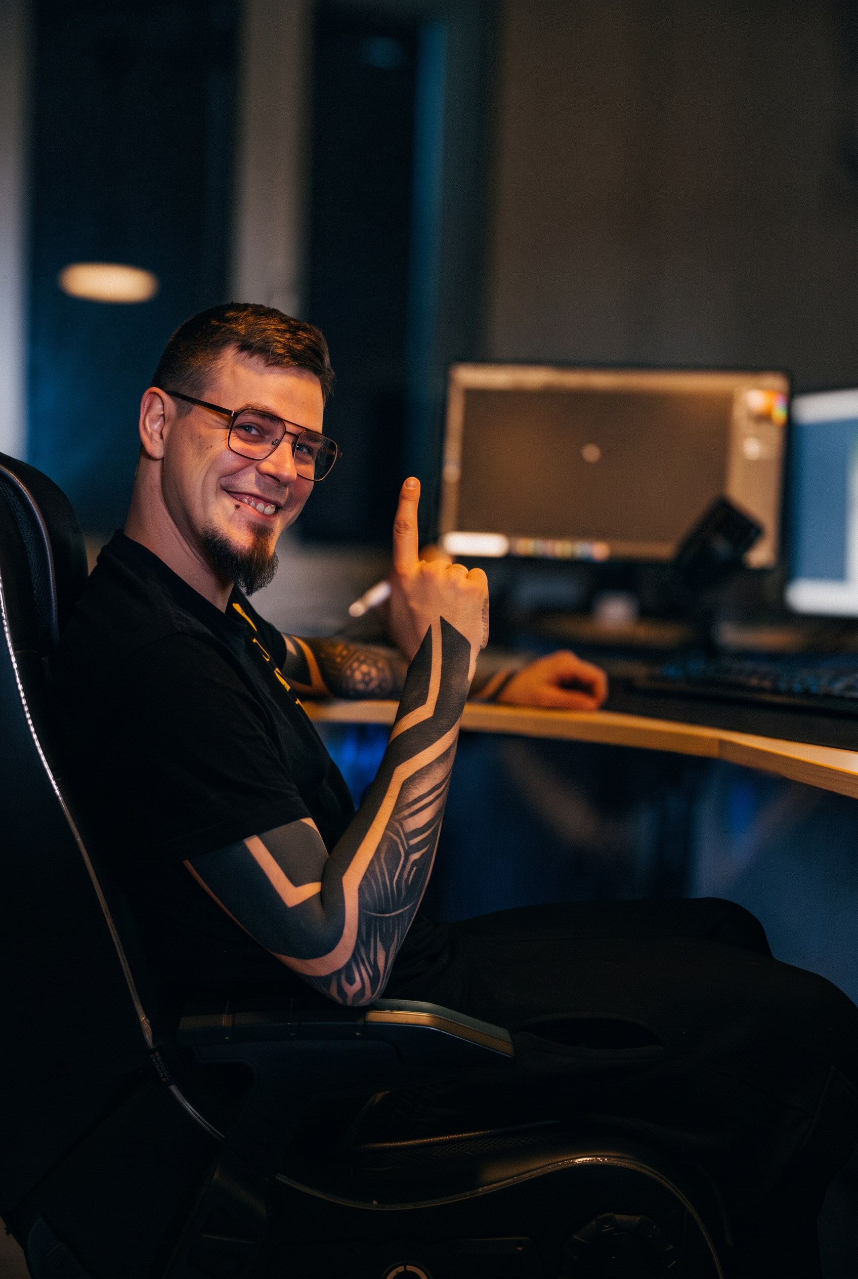 David Ohde am Arbeitsplatz